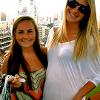 My friend Morgan and I at the Padre's game!